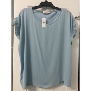 NWT Loft Pale Blue Blouse